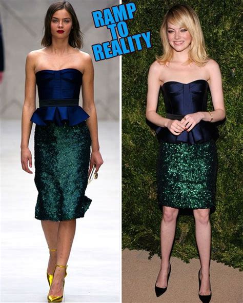 Ramp to Reality: Emma Stone in Burberry 